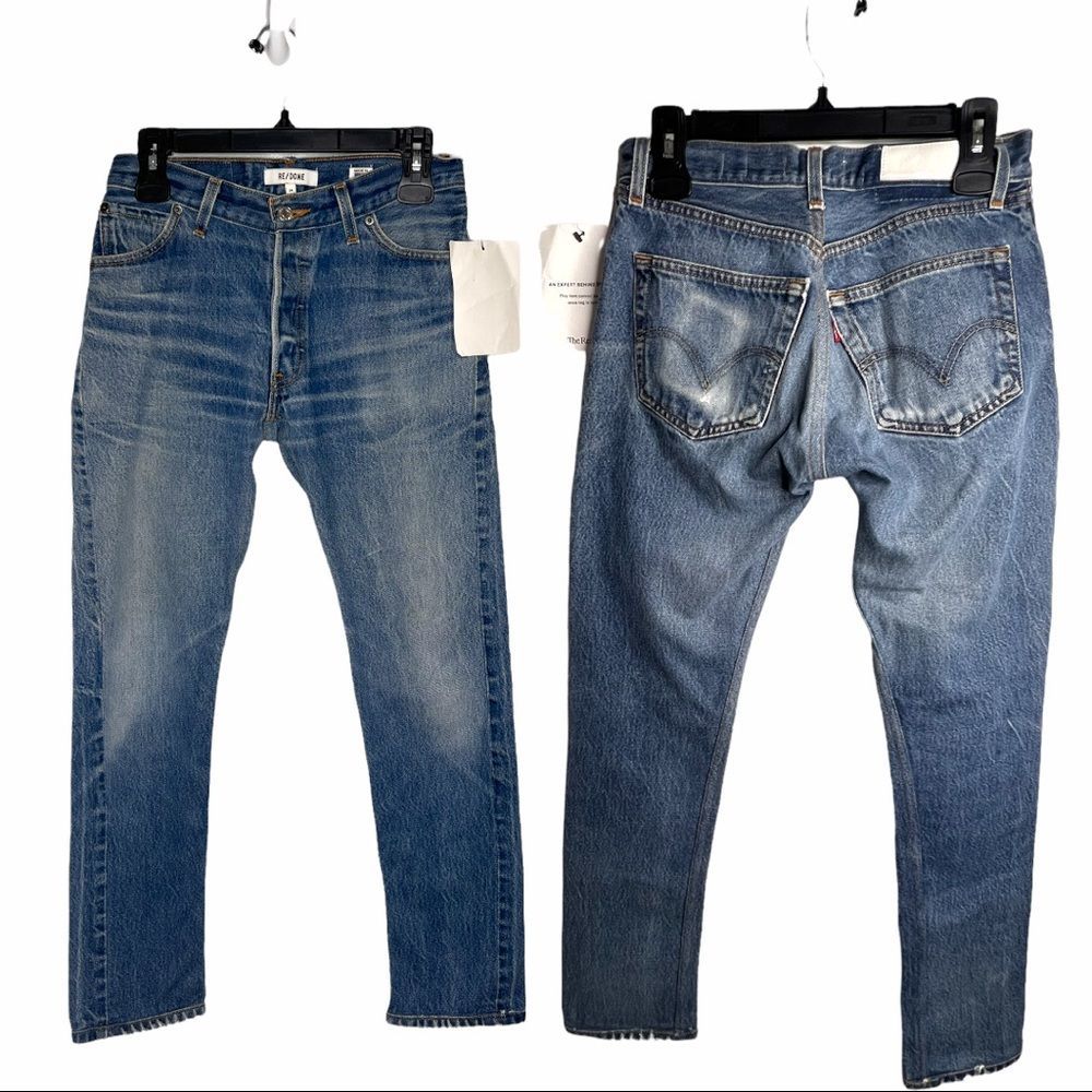 Re/Done Lives High Rise Comfort Stretch Ankle Crop Jeans